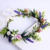 إكليل الازهار الازرق الجديد الازهار الخزامى Specification image